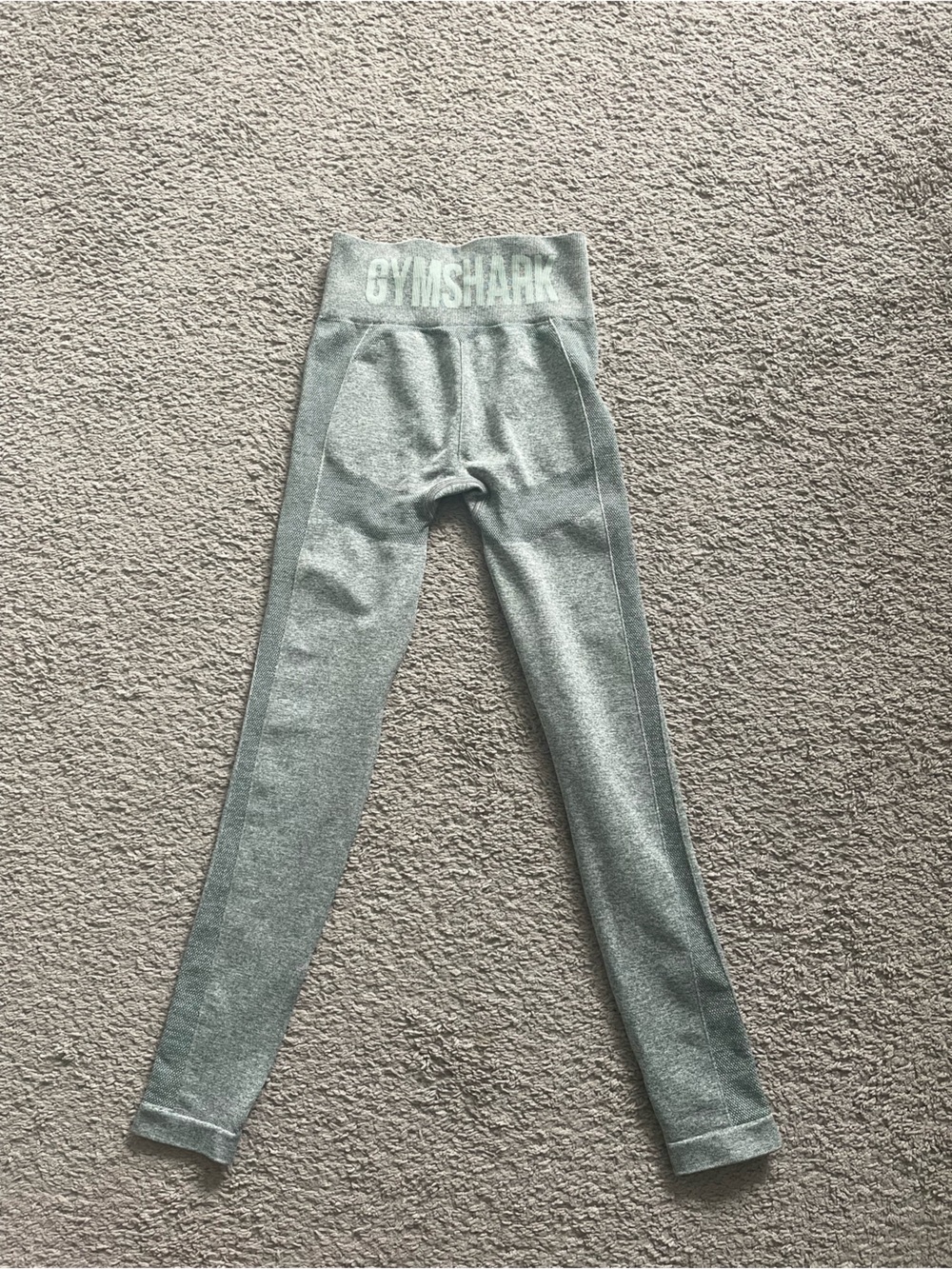 Gymshark Vital Seamless Leggings Sage Green Marl - Size XS